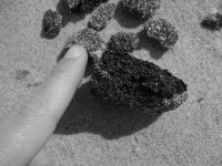 Chapapote na area da praia do Rostro, perto de Mux&iacute;a / Flickr: surfercosmovision