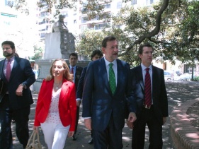 Rajoy, con Feijoo e Ana Pastor, na Arxentina / Foto: S.Quinteros/T&eacute;lam