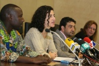 Samba Diagne, &Aacute;nxela Bugallo, Santiago Dom&iacute;nguez e Jacqueline Collins