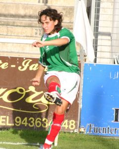 Gurutz Fern&aacute;ndez coa camisola de Euskadi