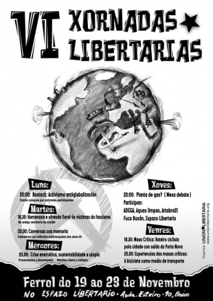 Cartaz das xornadas, coa programaci&oacute;n (se clicas nel, ampl&iacute;ase)