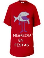 Camisola das festas de ver&aacute;n de Negreira, feita pola asociaci&oacute;n de festexos