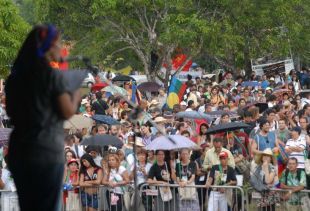 Os grupos de traballo na sesi&oacute;n de peche do FSM / Imaxe: Ag&ecirc;ncia Brasil