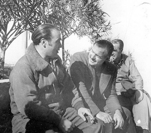 L&iacute;ster con Ernest Hemingway. Fotograf&iacute;a que aparece no filme