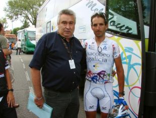 Ezequiel Mosquera co seleccionador espa&ntilde;ol, Francisco Antequera