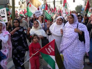 Manifestaci&oacute;n pola independencia do S&aacute;hara Occidental. Madrid 2006/ Flickr: sahara