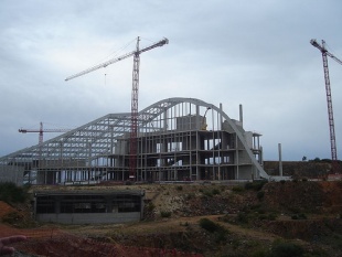 Imaxe das obras na Cidade da Cultura. Flickr: estrelas e lim&oacute;ns