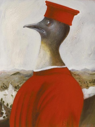 Retrato dun ping&uuml;&iacute;n inclu&iacute;do na obra