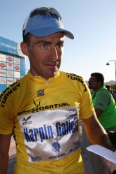 David Garc&iacute;a, en Turqu&iacute;a, co maillot amarelo