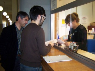 Fran Rei e Ant&oacute;n Rubal no rexistro da Xunta