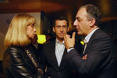 Feijoo con Fraga e Mill&aacute;n Mon