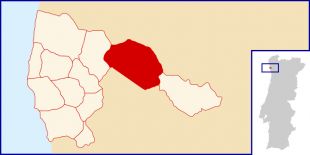 Situaci&oacute;n da freguesia de Rates, en Povoa de Varzim