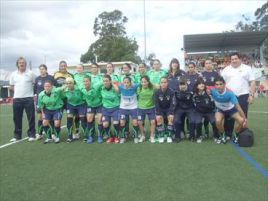 As xogadoras do Olivo Novaxove, que perderon a oportunidade de ascender anbte o Bar&ccedil;a, este ver&aacute;n