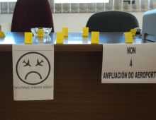 Imaxe da sala, facilitada polo Concello de Culleredo, onde se re&uacute;ne a plataforma de afectados