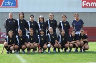 Imaxe das mozas do Orz&aacute;n, que han loitar polo ascenso