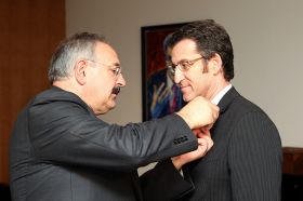 Villares e Feijoo nos actos de clausura da celebraci&oacute;n do XXV aniversario do CCG