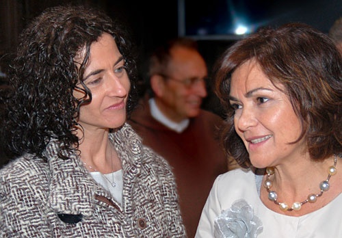 &Aacute;nxela Bugallo e Carmen Calvo