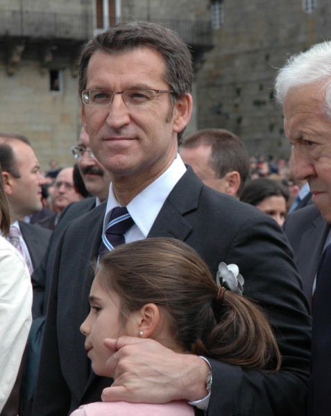 Alberto N&uacute;&ntilde;ez Feijoo contou co apoio da s&uacute;a familia