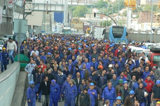 Mobilizaci&oacute;n do sector do metal