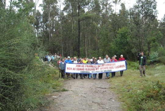 Marcha en Salcedo (28 de xu&ntilde;o de 2009)